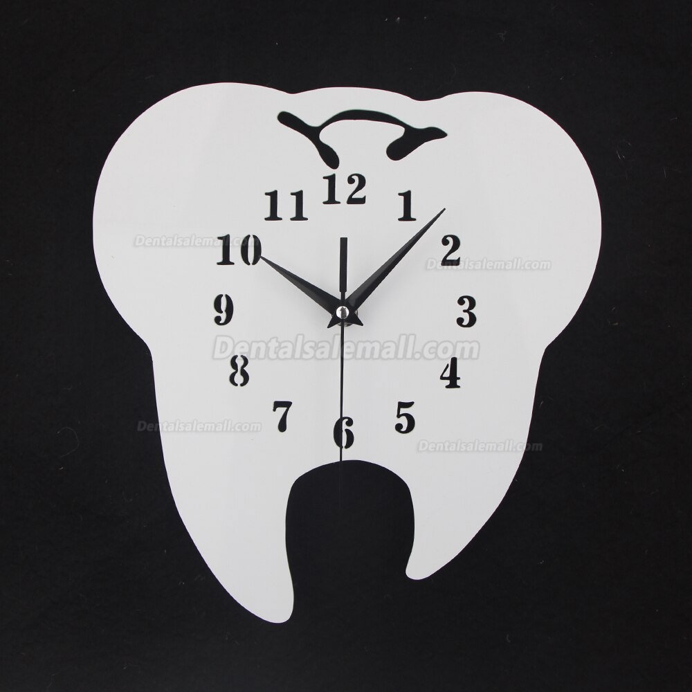 Tooth Wall Clocks Tooth Dentistry Wall Clock Laser Cut Dental Clinic Decor Teeth Clock Care Dental Doctor Gift