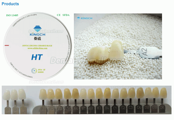 98mm HT/ST Dental Lab Zirconia Blank for Opening System Dental Consumables