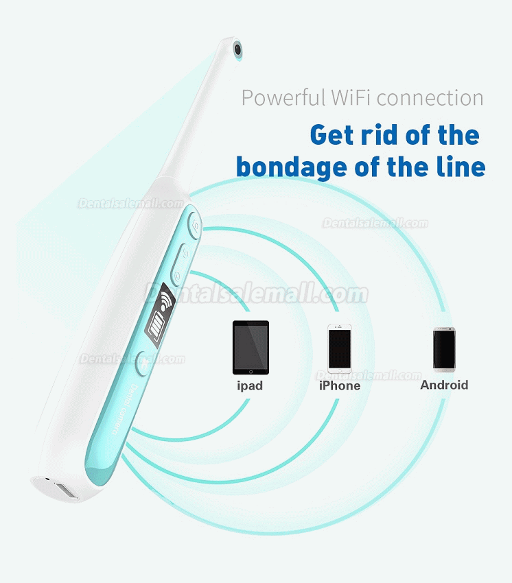 Dental Intraoral Camera 1080P Intraoral Endoscope Wireless Wifi Visual Oral Endoscope Ip67 Waterproof