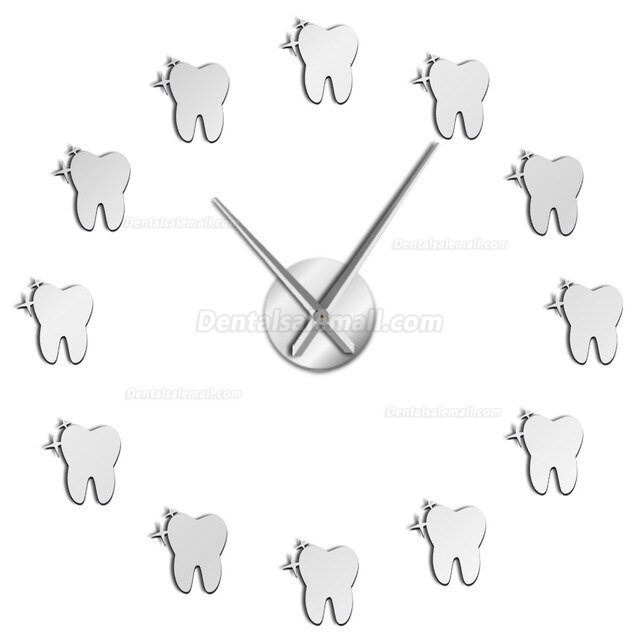 Dental Office DIY Large Wall Clock Tooth Shape Wall Clocks Dentist Gift
