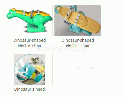 A8000-IIA Pediatric Dental Unit Chair Lovely Dinosaur Chair for Children with 2 Dentist Stools