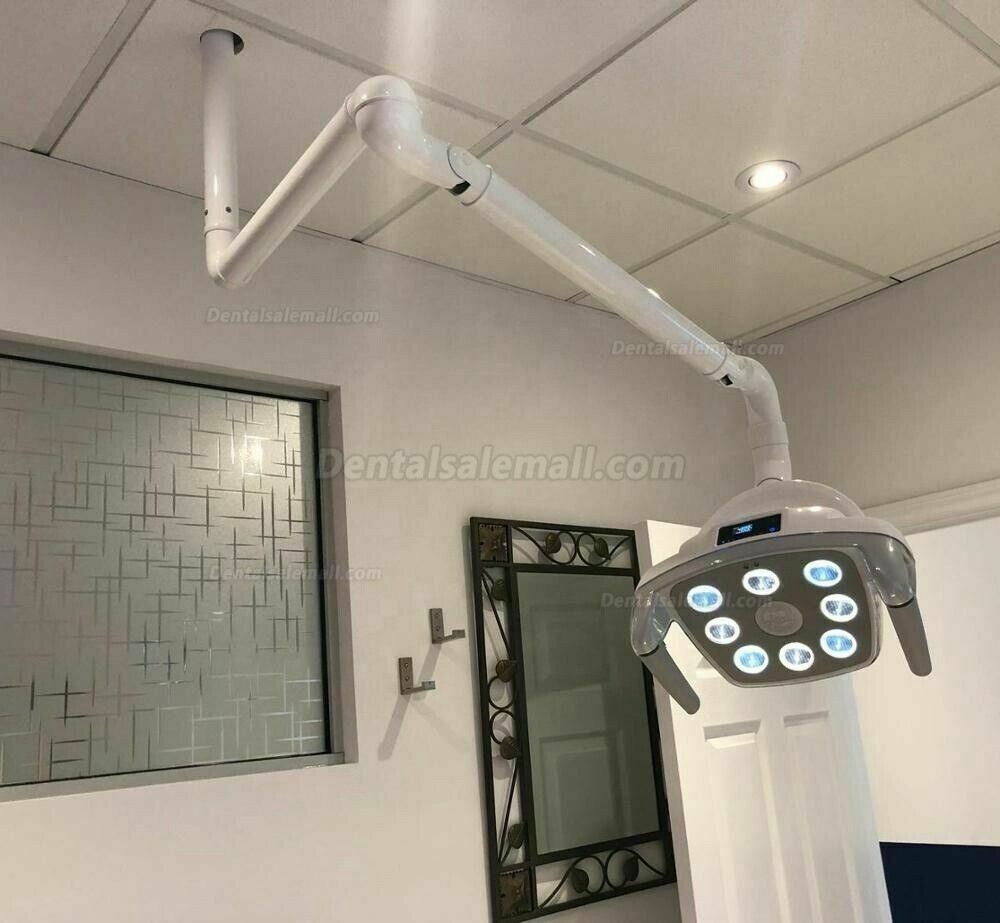 Dental LED Implant Lamp Ceiling Mounted Dental Operating Light 8 Led With Sensor