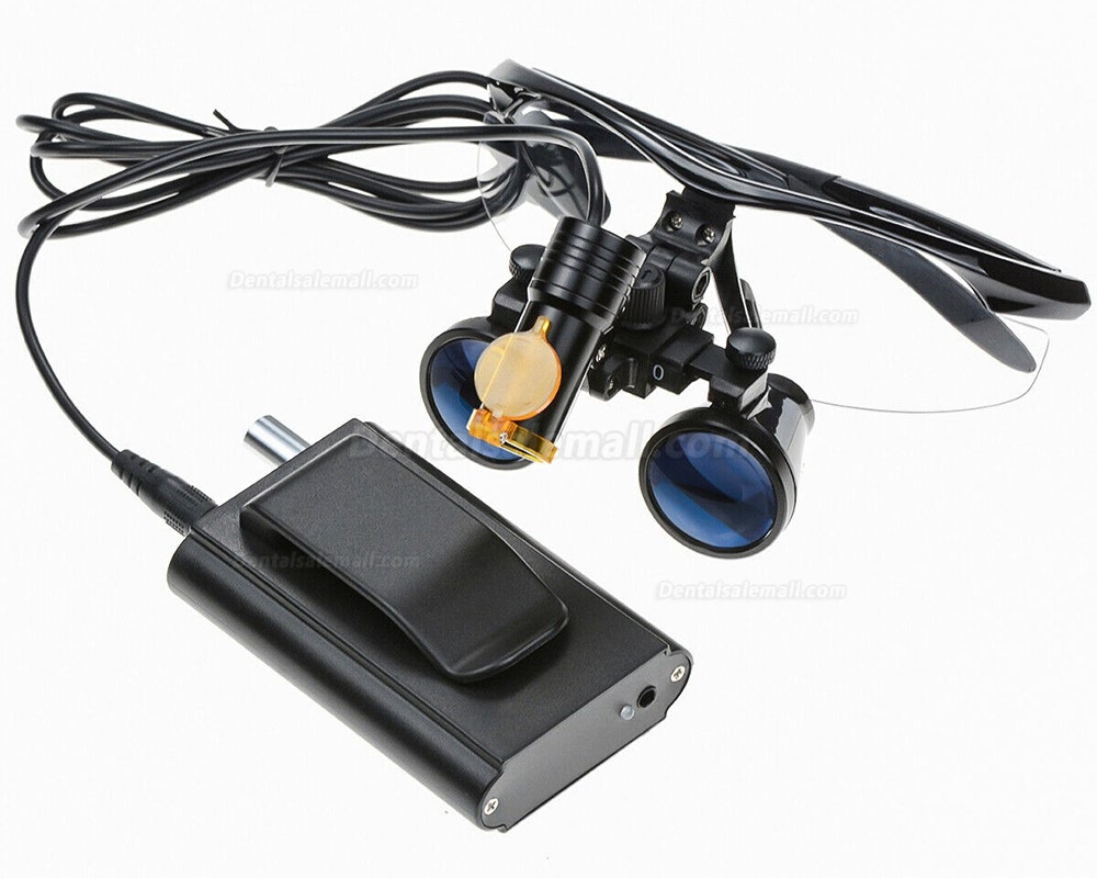 Dental 5W LED Head Light with Filter and Belt Clip + 3.5X Binocular Loupe