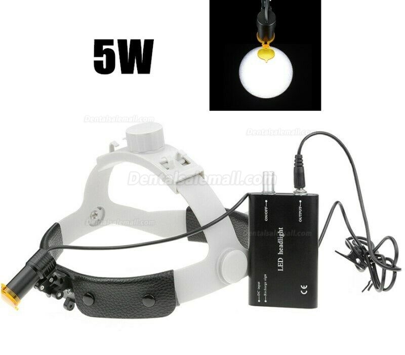 Dental Medical 5W LED Headlight with Filter Headband Head light + Aluminum Box