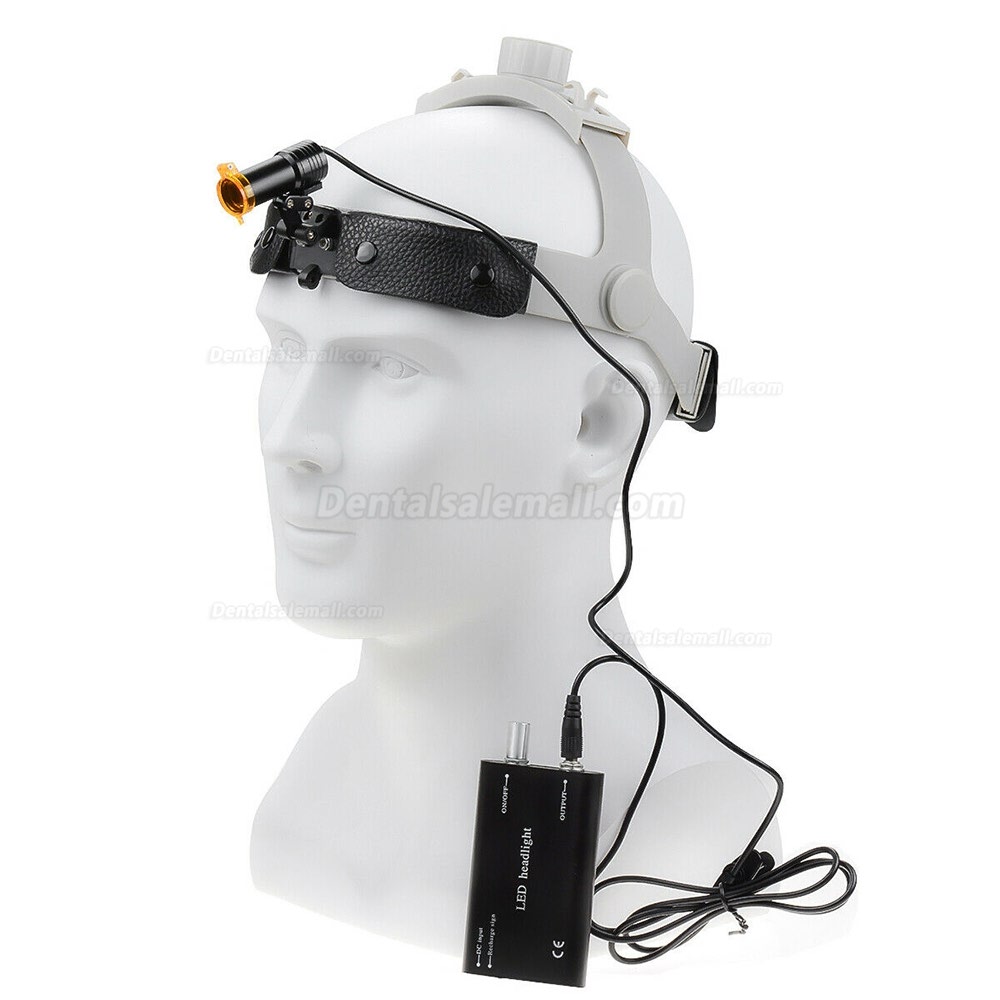 Dental Medical 5W LED Headlight with Filter Headband Head light + Aluminum Box