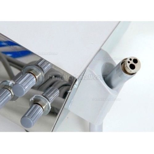 Dental Portable Turbine Unit Air Compressor 3 way Syringe Handpiece 4 Hole