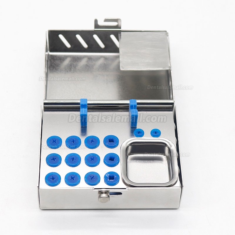 1Pcs Stainless Steel Dental Implant Surgery Instruments Tool Kit Storage Box