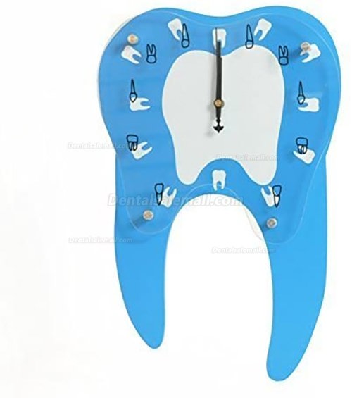 Tooth Shape Wall Clock for Clinic Decoration