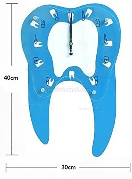 Tooth Shape Wall Clock for Clinic Decoration