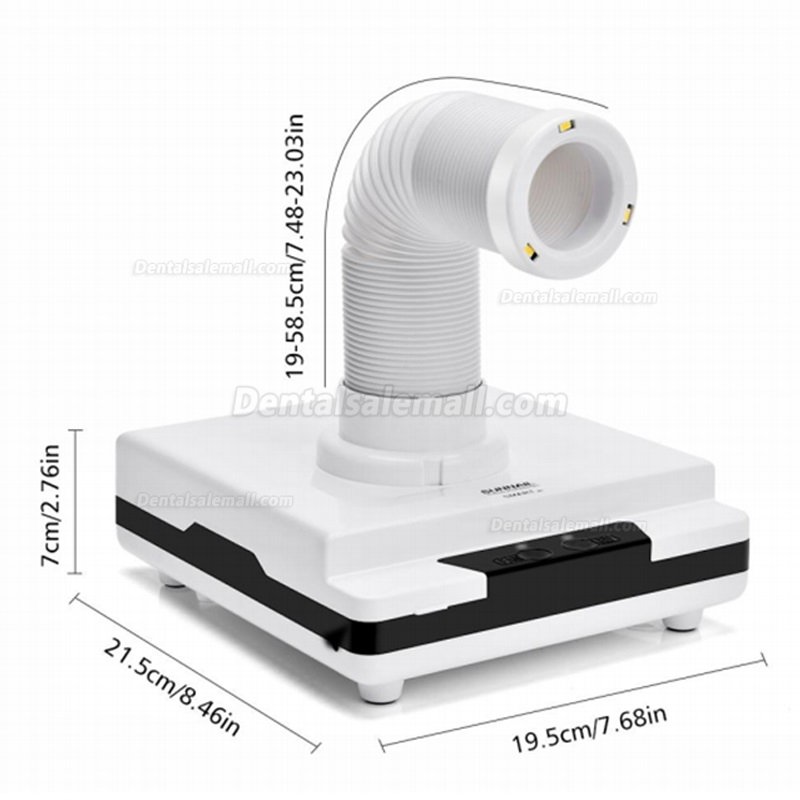 Portable Dental Lab Desktop Vacuum Cleaner Dust Collector with LED Light