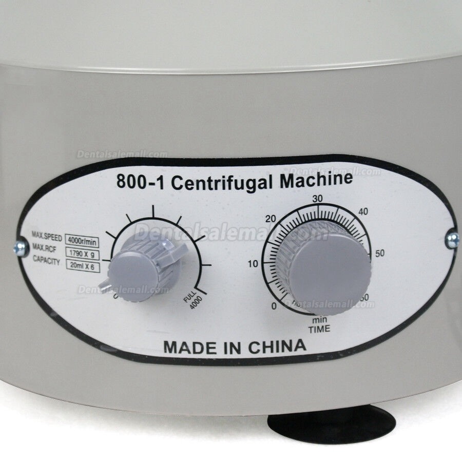 800-1 Electric Centrifuge Machine Lab Industrial Medical Practice 4000 rpm 20ml x 6