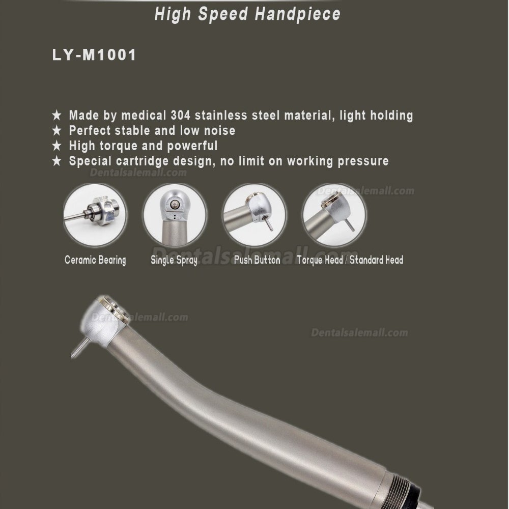 LY-H606 New design wine wheel dental high speed turbine handpiece no air pressure limit