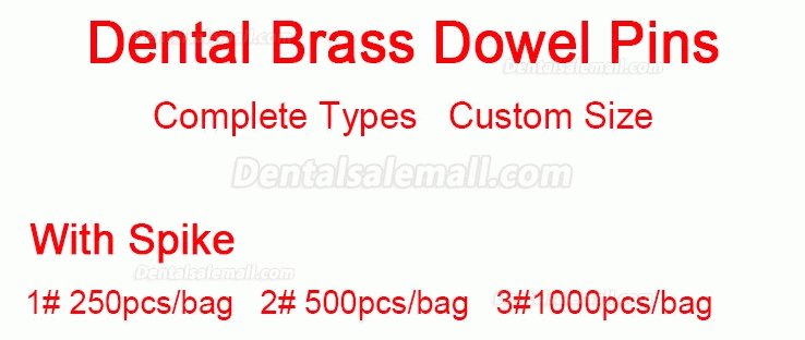 Dental Lab Model Base Pins All Types Dowel Pin with Brass Zinc Steel Materials