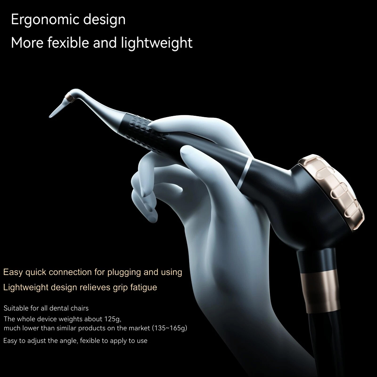 Woodpecker AP-H Plus Dental Air Flow Polisher Prophy Handpiece SupraGingival / Subgingival