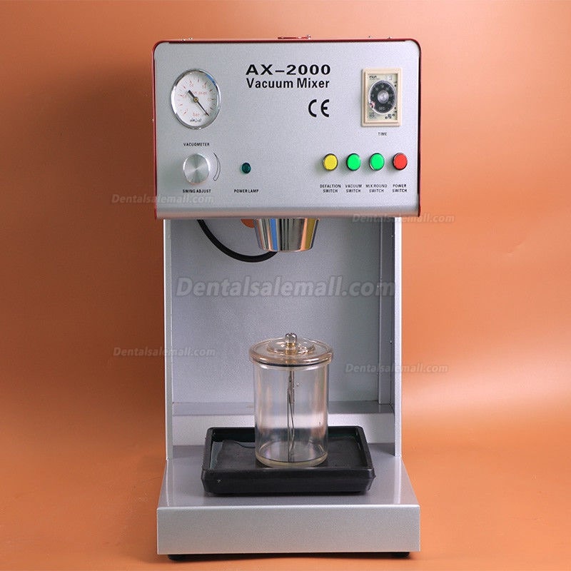 AX-2000B Dental Lab Vacuum Mixer Vacuum Mixing Machine