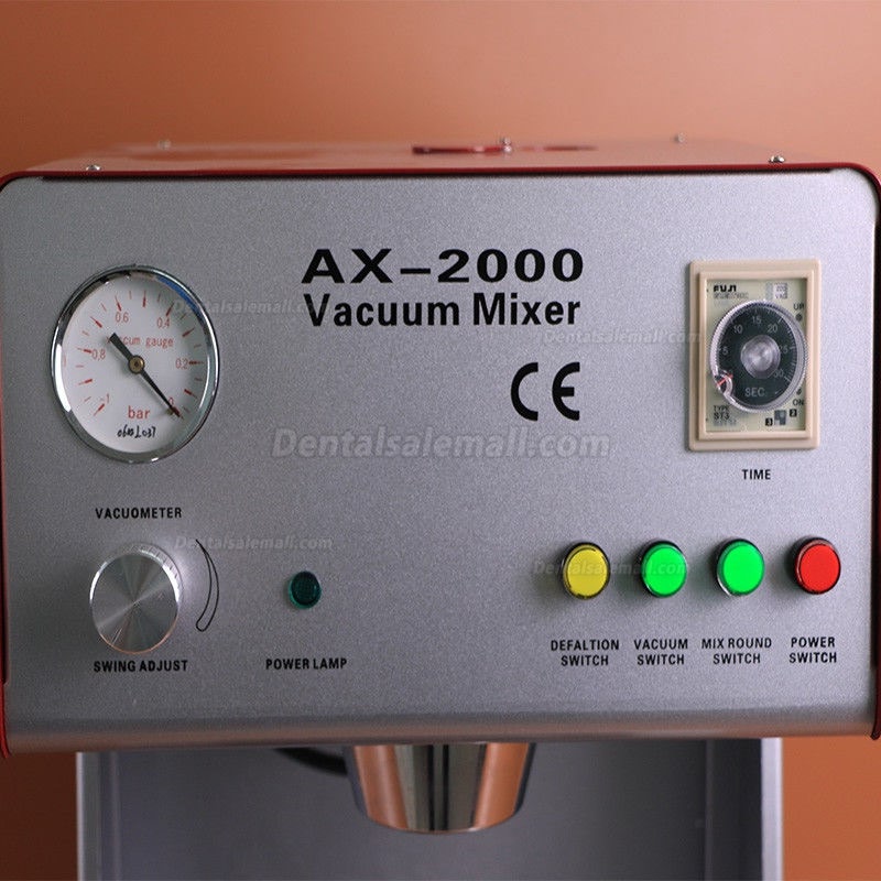 AX-2000B Dental Lab Vacuum Mixer Vacuum Mixing Machine