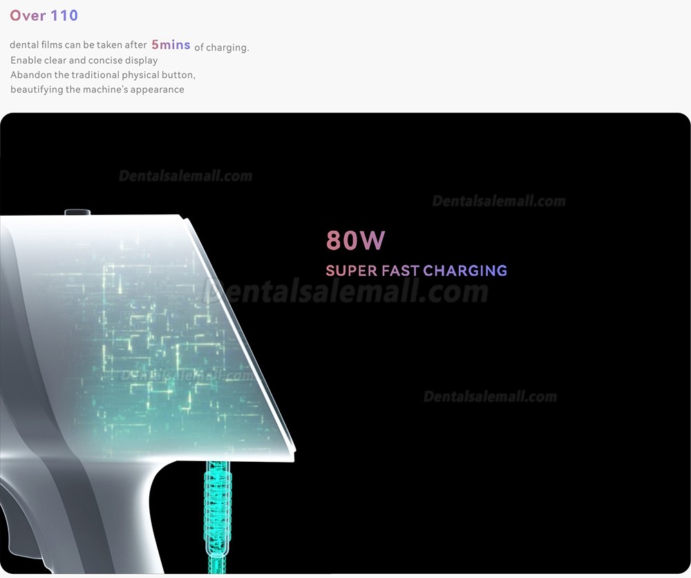 Woodpecker Ai Ray Touch Screen Portable Dental X-Ray Camera Constant DC High Frequency X-Ray Machine