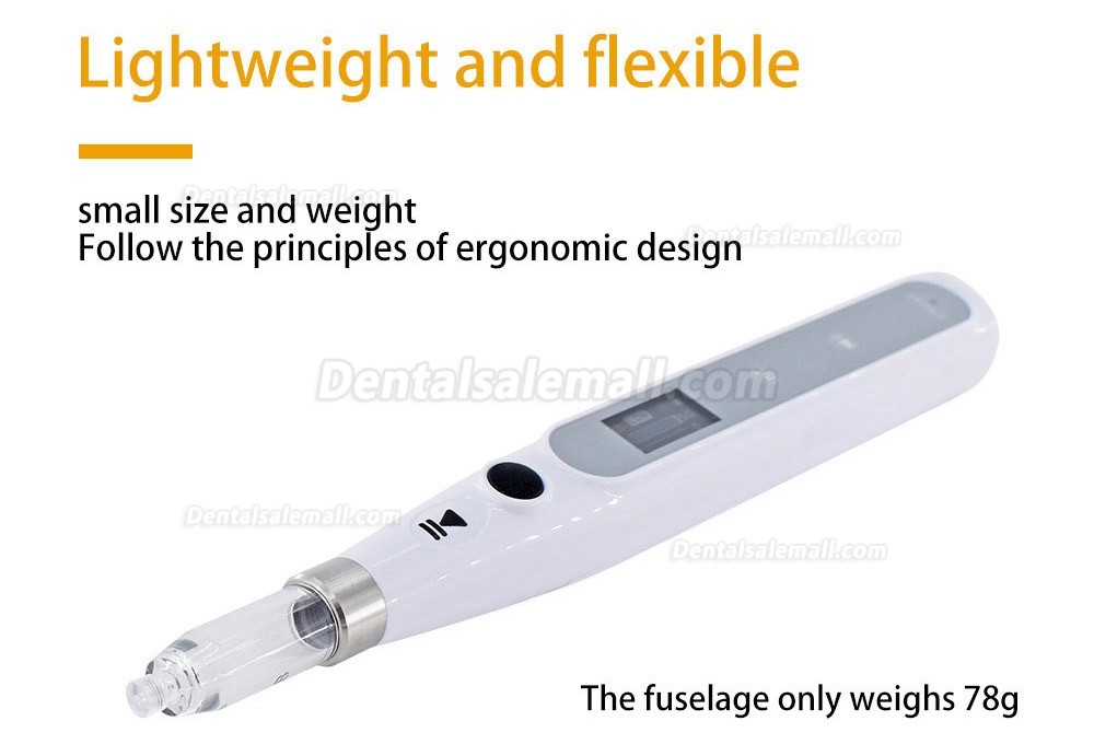 Electric Dental Anesthesia Injector Painless Anesthesia Device for Dentist Cordless with LCD Display