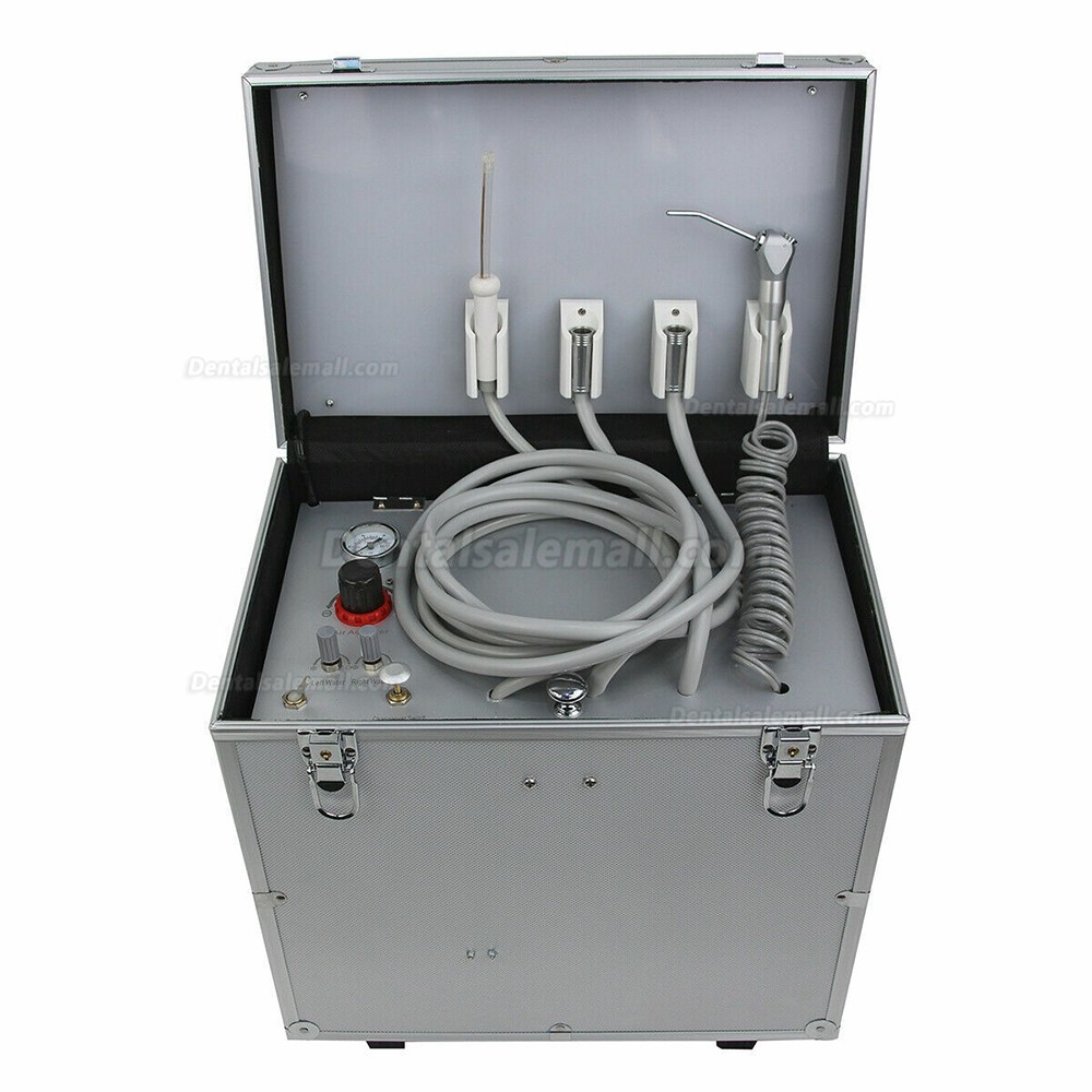 BD-402 Portable Dental Unit + High with Air Compressor & Low Speed Handpiece Kit
