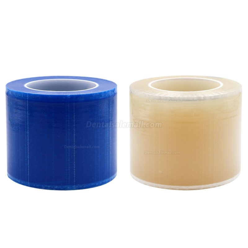 6 Rolls Dental Barrier Film Sticky Wrap Clear or Blue 4" x 6" (1200 Sheet)