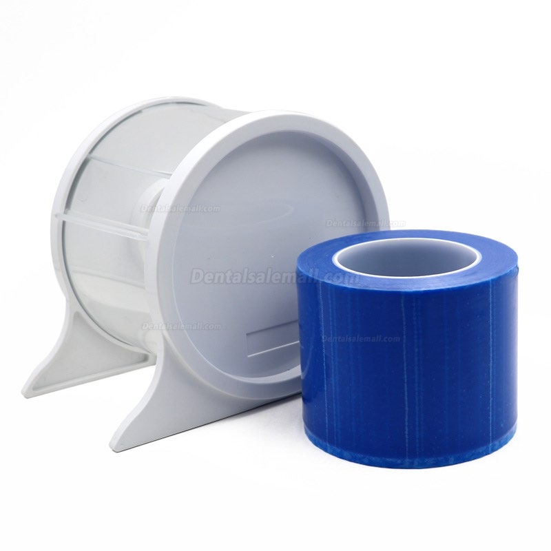 6 Rolls Dental Barrier Film Sticky Wrap Clear or Blue 4" x 6" (1200 Sheet)