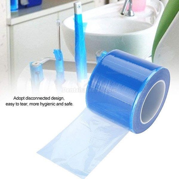 6 Rolls Dental Barrier Film Sticky Wrap Clear or Blue 4" x 6" (1200 Sheet)