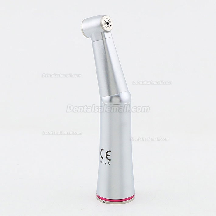 BEING Dental 1:5 Fiber Optic LED Inner Water Contra Angle Handpiece Rose 202CA15 Red Ring