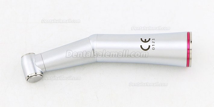 BEING Dental 1:5 Fiber Optic LED Inner Water Contra Angle Handpiece Rose 202CA15 Red Ring