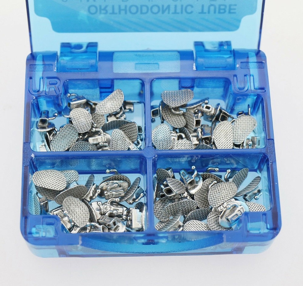 80Pcs/20 sets Dental Orthodontic Bondable Buccal Tubes Roth 022 2nd Molar Non-Convertible