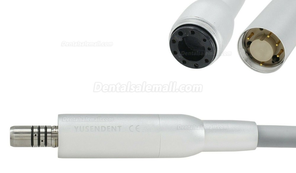 YUSENDENT COXO Dental Built in Electric LED Micro Motor 1:1 Fiber Optic Straight Handpiece