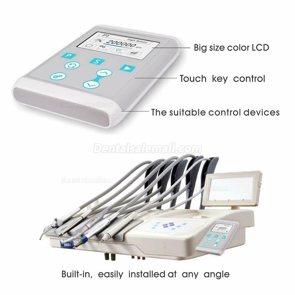 YUSENDENT COXO Dental Built in Electric LED Micro Motor 1:1 Fiber Optic Straight Handpiece