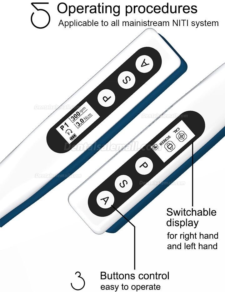 YUSENDENT COXO C-Smart-Mini Wireless Endodontic Endo motor Contra-angle 1:1 Push Button