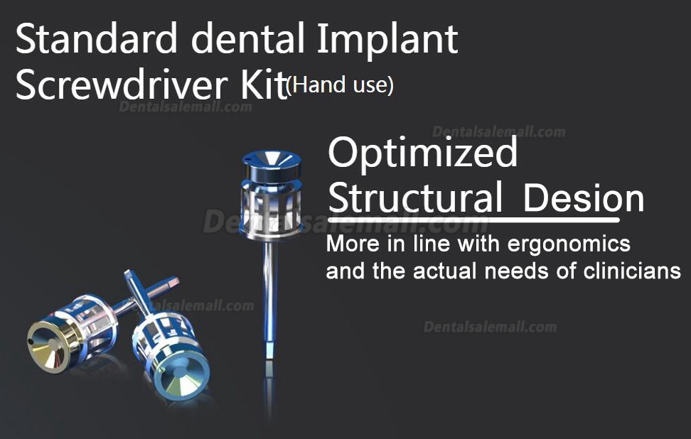 YUSENDENT COXO C-TW2 Universal Dental Implant Torque Wrench Kit with 14 Screwdrivers