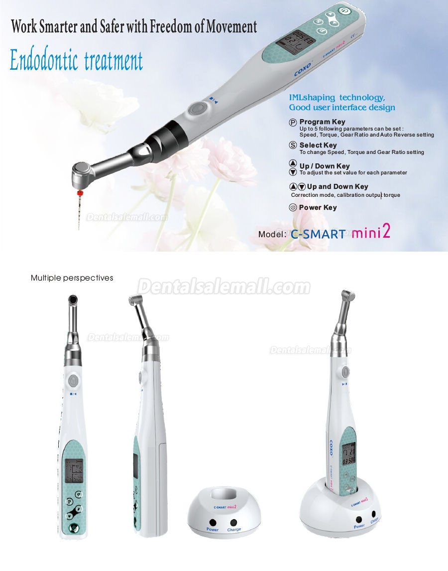 YUSENDENT C-Smart Mini 2 Wireless Endodontic Micromotor Endo Mate Handpiece