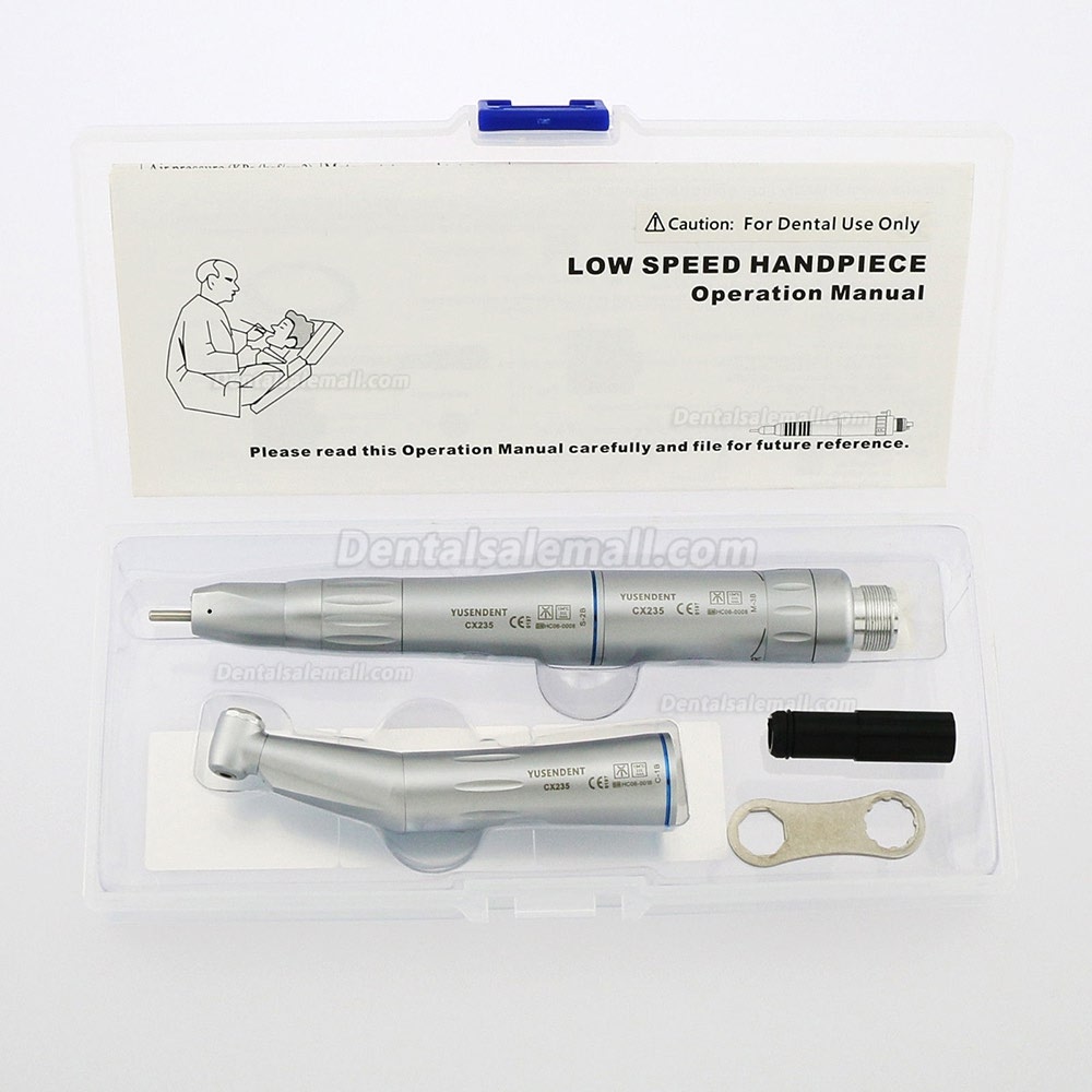 Yusendent COXO CX235-B Inner Water Low Speed Contra Angle Air Motor Straight Handpiece Kit