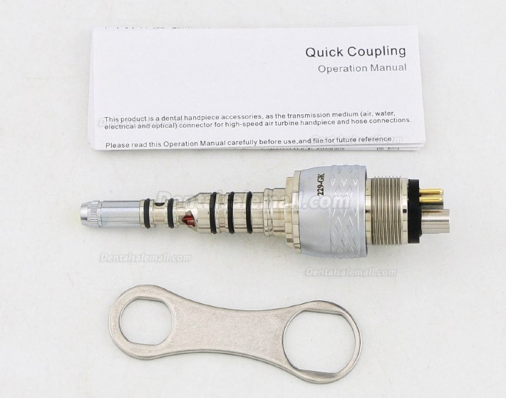 YUSENDENT Dental Fiber Optic Handpiece LED Quick Coupling Kavo Multiflex 6 Pin