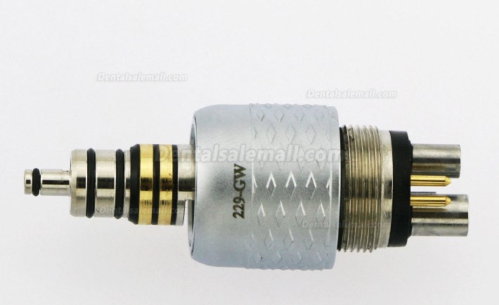 COXO CX229-GW Dental Coupling Coupler 6 Hole For Fiber Optic High Speed Turbine Handpiece