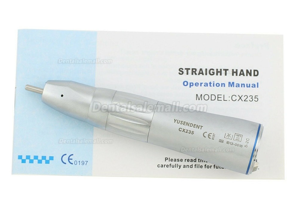 YUSENDENT® COXO CX235-2C Straight Nose Handpiece (Fiber Optic Inner Water Spray)