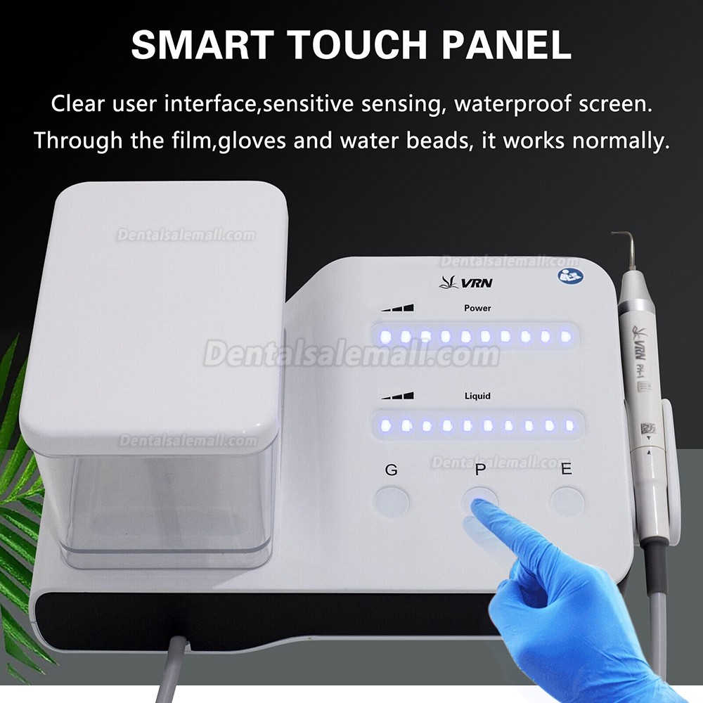 VRN DA-20 Ultrasonic Piezo Scaler with Water Bottle Fit EMS Wireless Foot Switch Smart Touch Panel