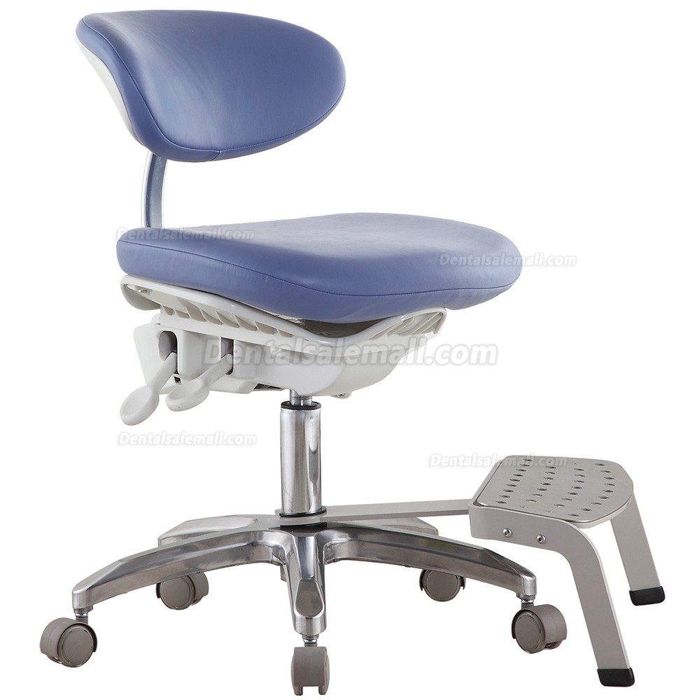 DS-PB1 Ergonomic Dental Stool with Back Support Dentist Operator Assistant Hygienist Chair