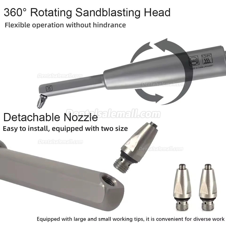 Dental Aluminum Oxide Microblaster Intraoral Sandblaster 4 Hole Dental Aluminum Oxide Microblaster Intraoral Sandblaster 4 Hole