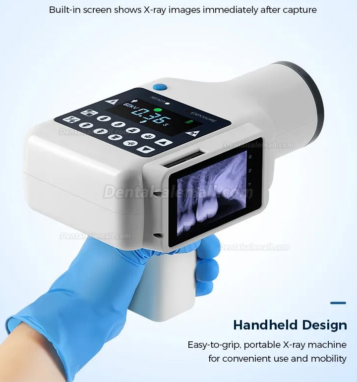 Handheld X-Ray Dental Unit Built-in Screen + Wireless X-Ray Sensor Handheld X-Ray Dental Unit Built-in Screen + Wireless X-Ray Sensor