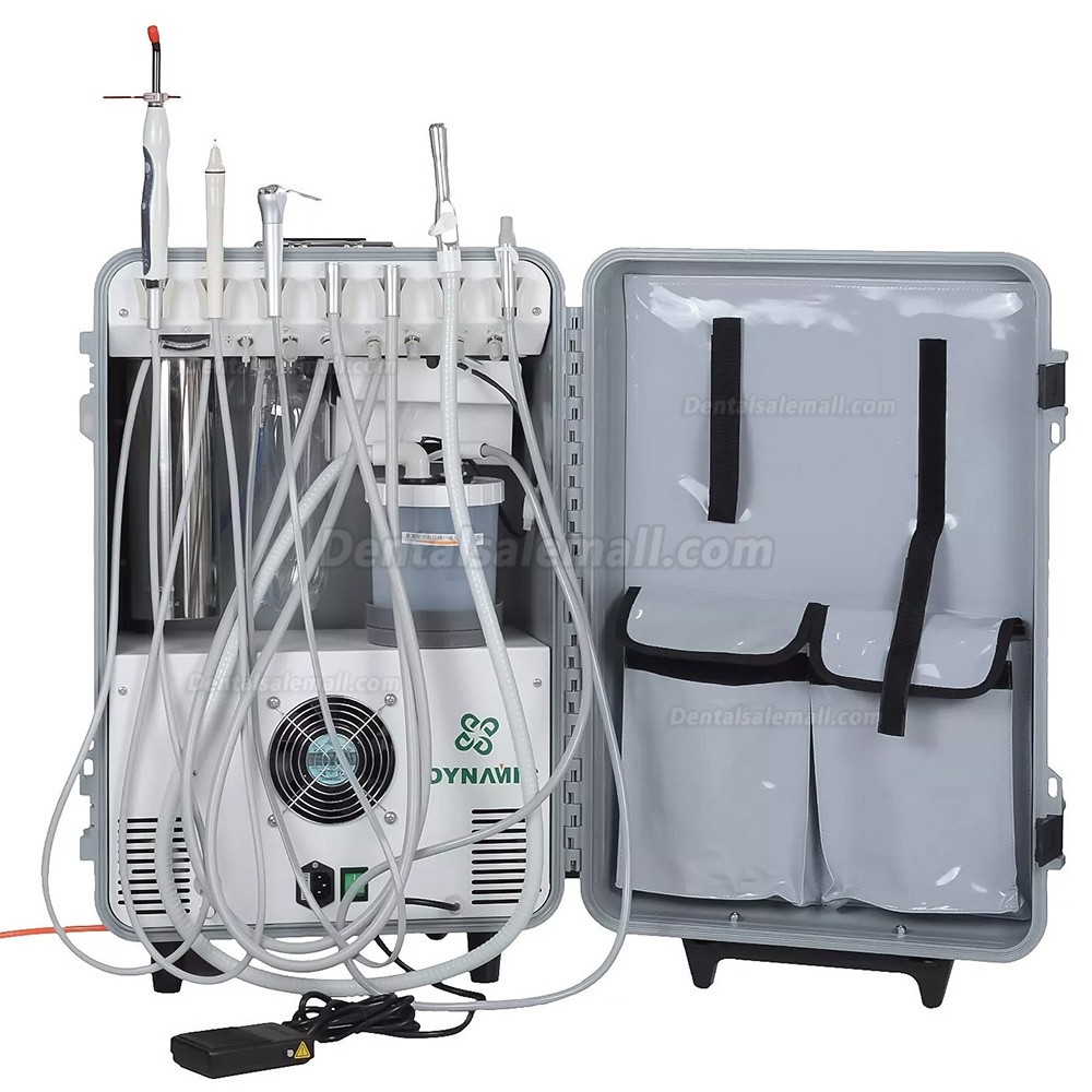 Dynamic&reg; DU852 Portable Dental Unit Air Compressor + Ultrasonic Scaler + Curing Light