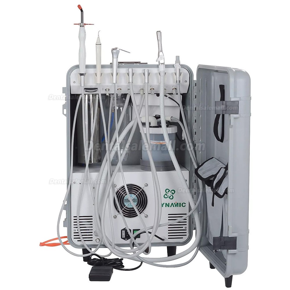 Dynamic&reg; DU852 Portable Dental Unit Air Compressor + Ultrasonic Scaler + Curing Light