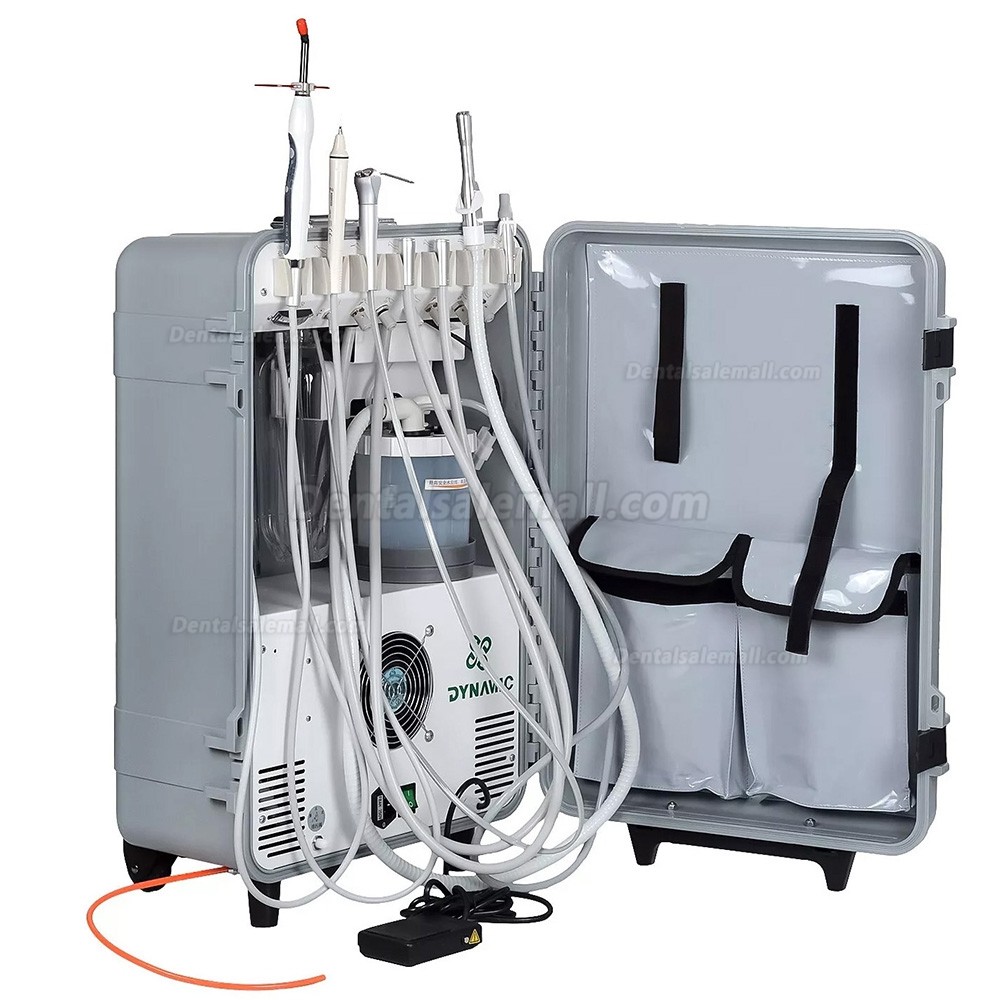 Dynamic&reg; DU852 Portable Dental Unit Air Compressor + Ultrasonic Scaler + Curing Light