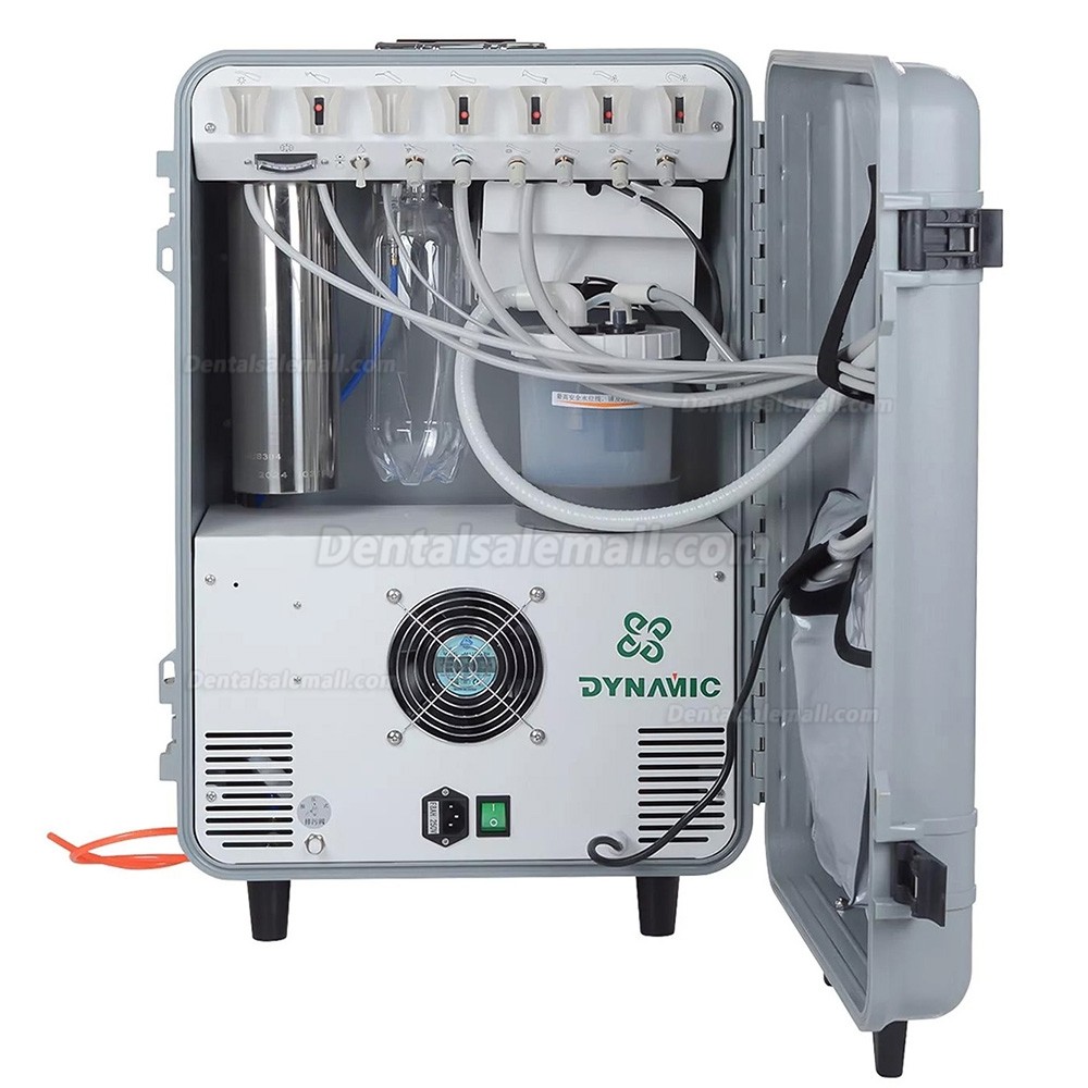 Dynamic&reg; DU852 Portable Dental Unit Air Compressor + Ultrasonic Scaler + Curing Light