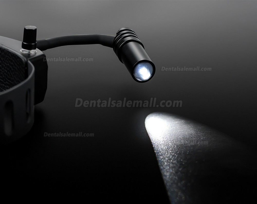 5W Dental Medical LED Headlight High Intensity + 2.5X Binocular Loupes Magnifier