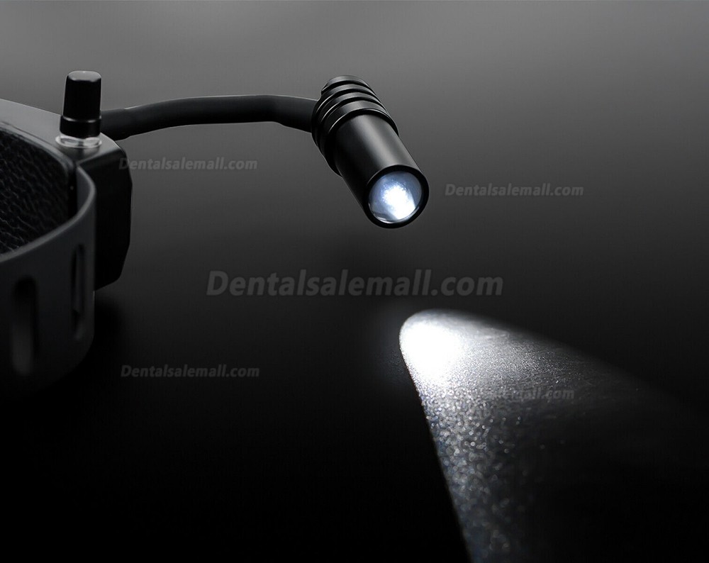 3.5X420mm Dental Binocular Magnifying Loupes with 5W LED Headlight Lamp