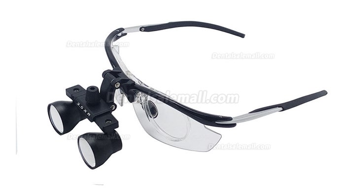 Dental 3.5X Medical Binocular Loupes Magnifier Antifogging Aluminum Frame DY-112