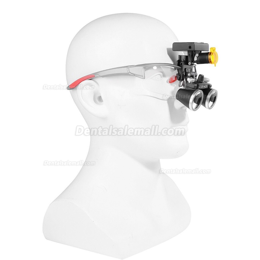 DY-117 3.5X Dental Magnifying Loupe + DY-010 Wireless 3W LED Headlight
